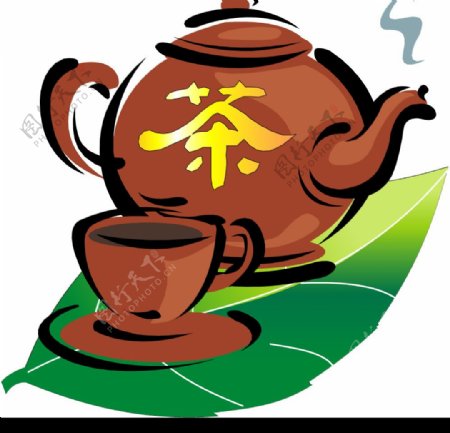 精致茶壶图片