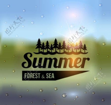 夏季图标夏季旅游设计图片
