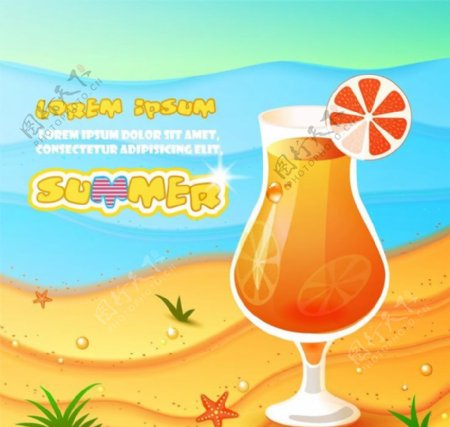 冷饮果汁夏季图标图片