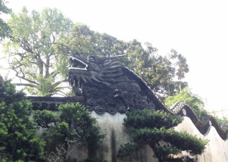 上海豫园龙头图片