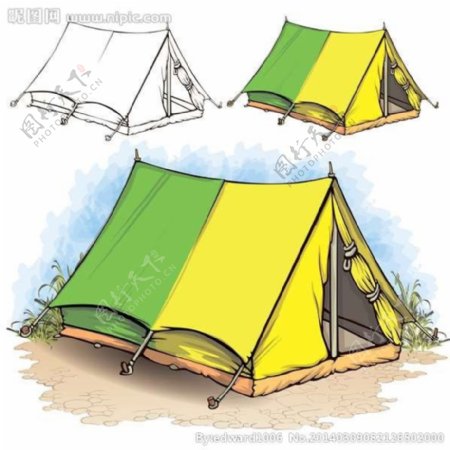 户外运动帐篷图片
