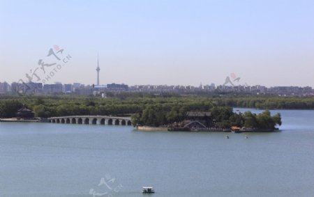 北京颐和园昆明湖图片
