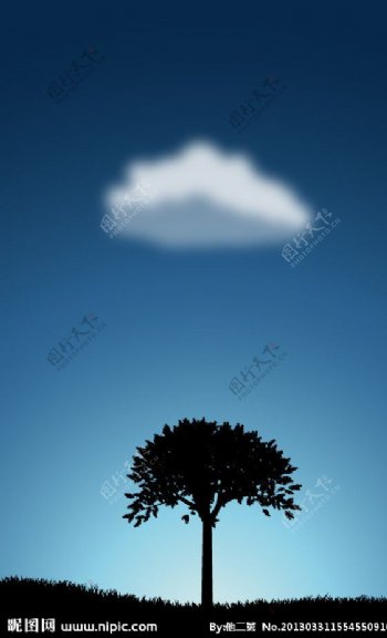 树云蓝天图片