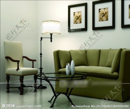 沙发组合模型图片