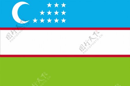 乌兹别克国旗图片