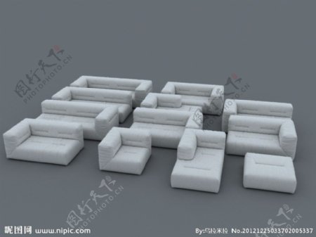 3D沙发图片