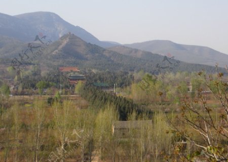 嵩山中岳庙中轴线全景图片