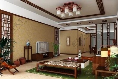 中国古典风格客厅图片