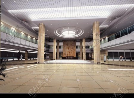 福建省立医院医技综合楼门厅方案二图片