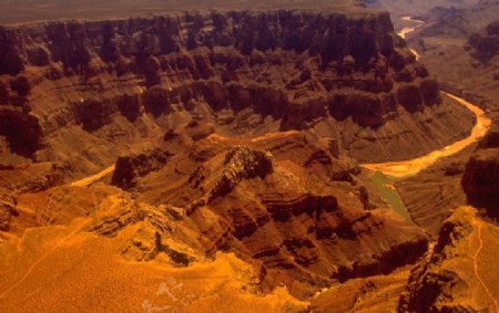 俯視美國大峽谷图片