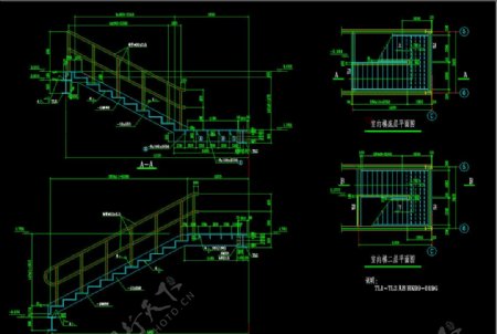 钢结构工程室内楼梯结构图图片