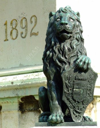 国外狮子雕塑图片