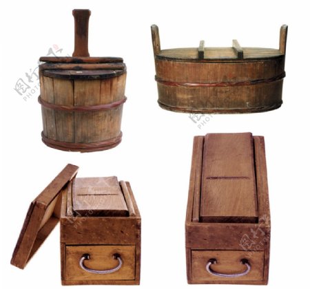 木桶木盒图片