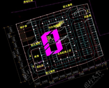 上海华尔登广场地下室二三层平面图片
