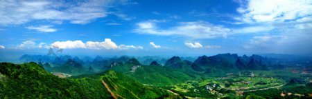 桂林尧山美景图片
