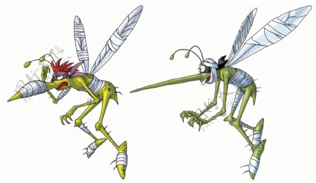 蚊子卡通图图片