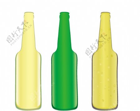 啤酒瓶矢量素材AI图片