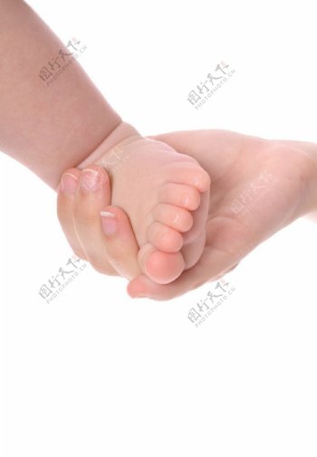握住婴儿脚图片