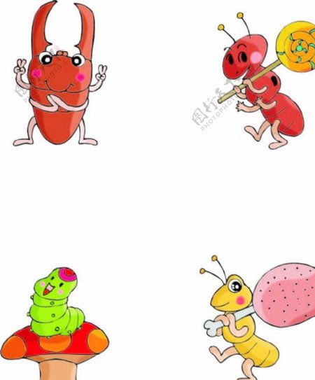 生物卡通昆虫昆虫大图片