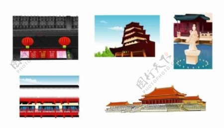 房地产矢量北京建筑图片
