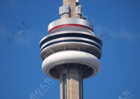 加拿大国家塔中段特写图片