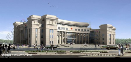 新疆塔城人民办公楼效果图图片