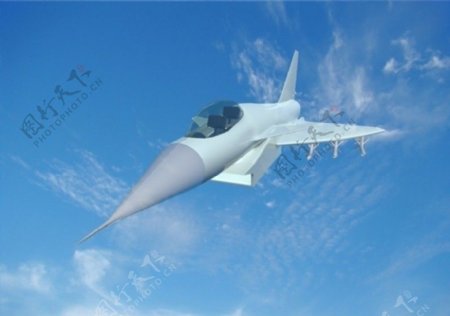 超华丽3D战机模型图片