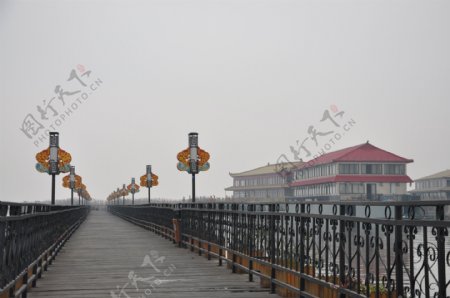 江苏长荡湖水街风景图片