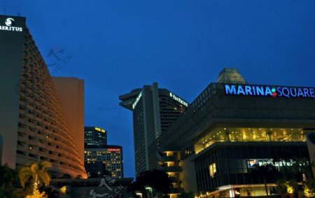 新加坡文华大酒店夜景图片