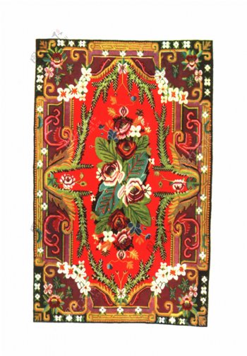 维族丝地毯饰纹图片