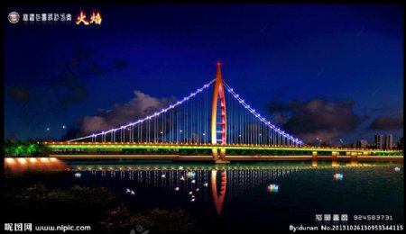 桥体夜景设计方案图片