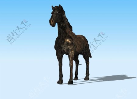 铜马3D模型图片