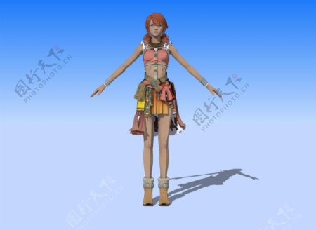 游戏美女3d模型图片