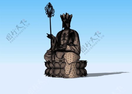 地藏王3D模型图片