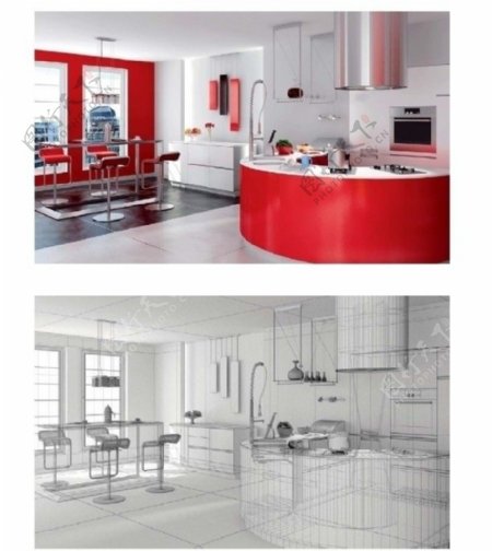 厨房设计室内设计餐厅设计图片
