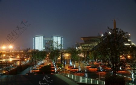 杭州钱江新城夜景非高清图片