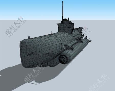 核潜艇3D模型图片