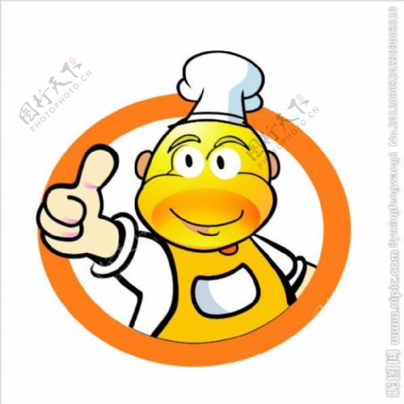 真棒吉祥物厨师吉祥物卡通小人卡通设计广告设计矢量CDR图片