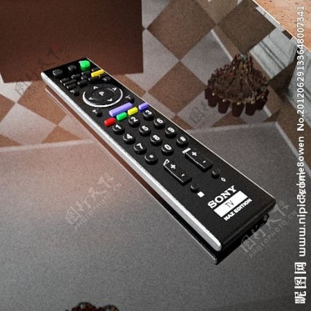 电视遥控器3DMAX模型图片