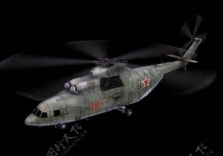 Mn6攻击直升机模型图片