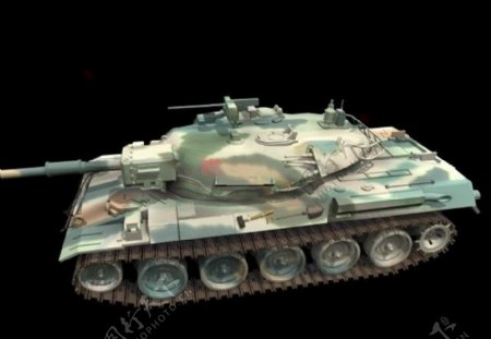 T74坦克三维模型图片