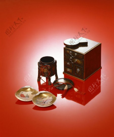 中国风妆镜盒图片
