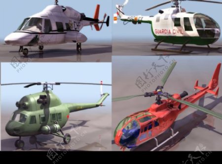 直升机模型图片