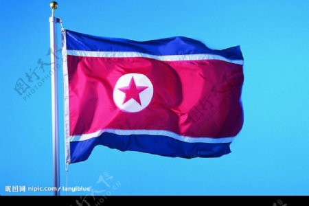 朝鲜国旗图片