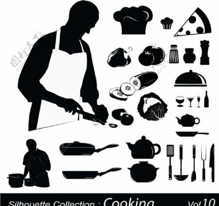厨师人物图标图片