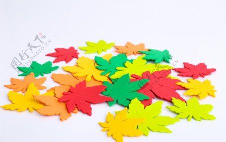 玩具素材叶子红色图片