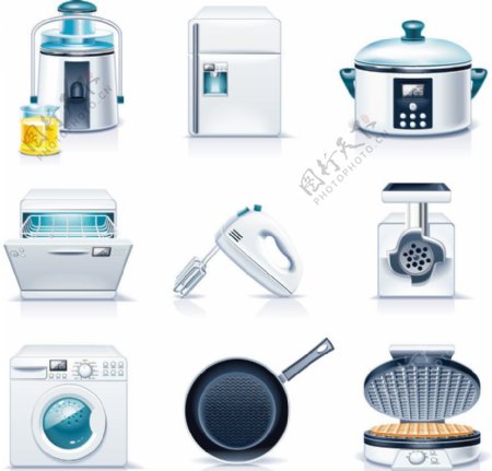 厨房家用电器图标图片
