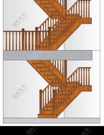 楼梯实木图片