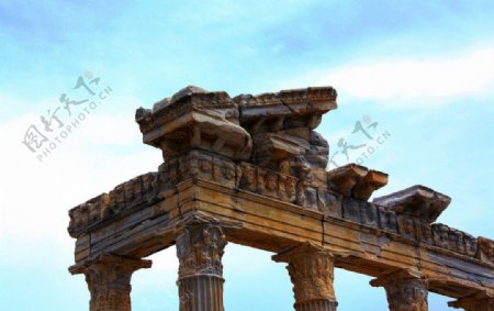 古代罗马建筑柱子图片