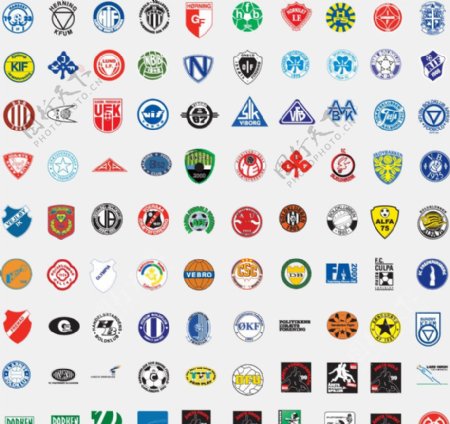 全球2487个足球俱乐部球队标志丹麦2图片